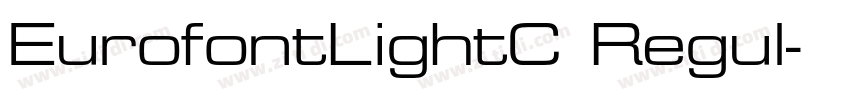 EurofontLightC Regul字体转换